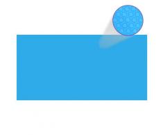 vidaXL Couverture de piscine Bleu 975 x 488 cm PE