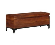 vidaXL Coffre de rangement 110x35x41 cm Bois d'acacia solide