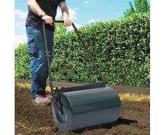 vidaXL Rouleau à gazon Vert et noir 63 cm 50 L