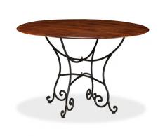 vidaXL Table de salle à manger Bois Acacia et Finition Sesham 120x76cm