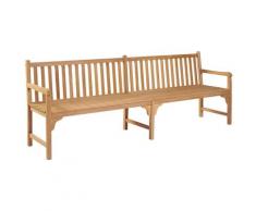 vidaXL Banc de jardin 228 cm Bois de teck solide