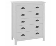 vidaXL Buffet Hill Range à 5 tiroirs 79x40x96,5 cm Bois de pin solide
