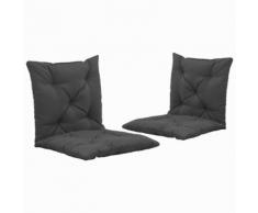 vidaXL Coussins de chaise pivotante 2 pcs Anthracite 50 cm Tissu