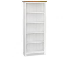 vidaXL Bibliothèque à 5 étagères 60x22,5x140 cm Bois de chêne massif