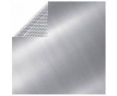 vidaXL Couverture de piscine rectangulaire 800x500 cm PE Argenté