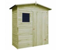 vidaXL Abri de stockage de jardin Bois de pin imprégné
