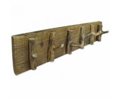 vidaXL Porte-manteau Bois de récupération massif 60 x 15 cm