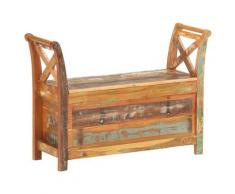 vidaXL Banc d'entrée 103x33x72 cm Bois de récupération solide