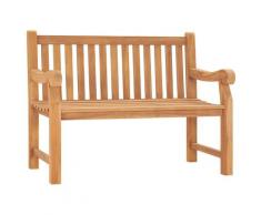 vidaXL Banc de jardin 120 cm Bois de teck solide