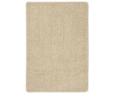 vidaXL Tapis shaggy antidérapant Crème 160x230 cm