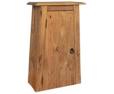 vidaXL Armoire latérale de salle de bain Pin recyclé massif 42x23x70cm