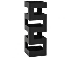 vidaXL Porte-parapluie Tetris Acier Noir