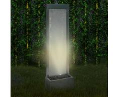 vidaXL Fontaine de jardin Argenté 46x24x150 cm Acier inoxydable