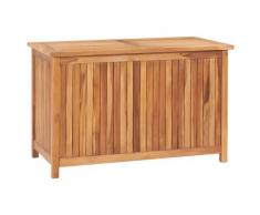 vidaXL Boîte de rangement de jardin 90x50x58 cm Bois de teck solide