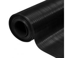 vidaXL Tapis en caoutchouc antidérapant 1,5x4 m 3 mm Nervure fine