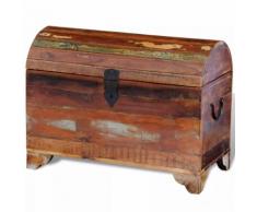 vidaXL Coffre de rangement Bois de récupération massif