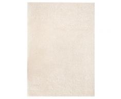 vidaXL Tapis à poils longs 140 x 200 cm Couleur crème