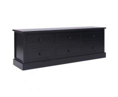 vidaXL Banc d'entrée Noir 115x30x40 cm Bois