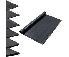 vidaXL Tapis en caoutchouc antidérapant 1,2x2 m 3 mm Lisse