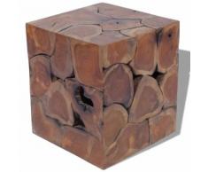 vidaXL Tabouret Bois de teck massif