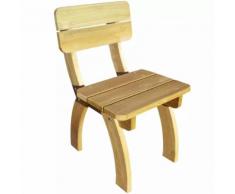 vidaXL Chaise de jardin Bois de pin imprégné