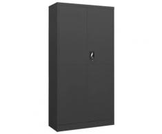 vidaXL Armoire à casiers Anthracite 90x40x180 cm Acier