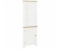 vidaXL Armoire d'angle 59x36x180 cm Bois de chêne massif