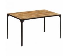 vidaXL Table de salle à manger 140x80x76 cm Bois de manguier massif
