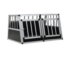 vidaXL Cage pour chien à double porte 89 x 69 x 50 cm