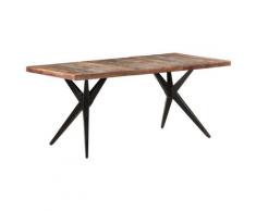 vidaXL Table de salle à manger 180x90x76cm Bois de récupération solide