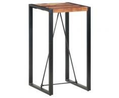 vidaXL Table de bar 60x60x110 cm Bois solide