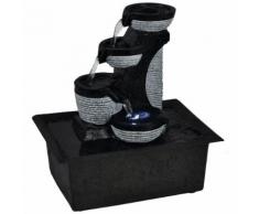 vidaXL Fontaine d'intérieur avec lampe LED Polyrésine