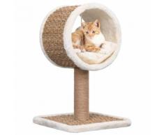 vidaXL Arbre à chat et tunnel supérieur et jouet 56 cm Herbiers marins
