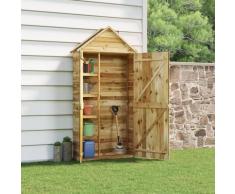 vidaXL Abri à outils de jardin 107x37x220 cm Bois de pin imprégné