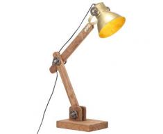 vidaXL Lampe de bureau industrielle Laiton Rond 58x18x90 cm E27