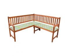vidaXL Banc d'angle de jardin avec coussins 150cm Bois d'acacia massif