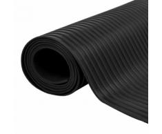 vidaXL Tapis en caoutchouc antidérapant 2 x 1 m Modèle à nervures