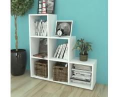 vidaXL Bibliothèque/étagère 107 cm Blanc