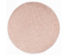 vidaXL Tapis à poils longs 120 cm Vieux rose