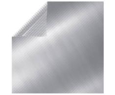 vidaXL Couverture de piscine rectangulaire 500x300 cm PE Argenté