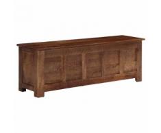 vidaXL Boîte de rangement 120x30x40 cm Bois de manguier solide