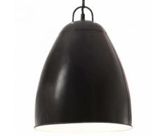 vidaXL Lampe suspendue industrielle 25 W Noir Rond 32 cm E27