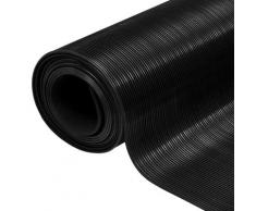 vidaXL Tapis en caoutchouc antidérapant 1,5x2 m 3 mm Nervure fine