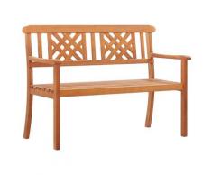 vidaXL Banc de jardin 2 places 120 cm Bois d'eucalyptus solide
