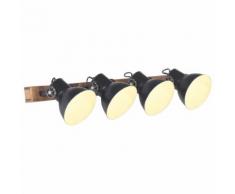vidaXL Lampe murale industrielle Noir 90x25 cm E27