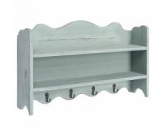 vidaXL Porte-manteau mural Vert 50x10x30 cm Bois