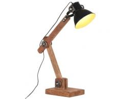 vidaXL Lampe de bureau industrielle Noir Rond 58x18x90 cm E27