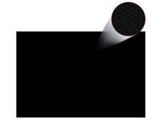 vidaXL Couverture de piscine rectangulaire 600x400 cm PE Noir