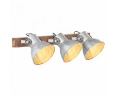 vidaXL Lampe murale industrielle Argenté 65x25 cm E27