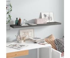 vidaXL Étagère murale flottante Gris brillant 120x23,5x3,8 cm MDF